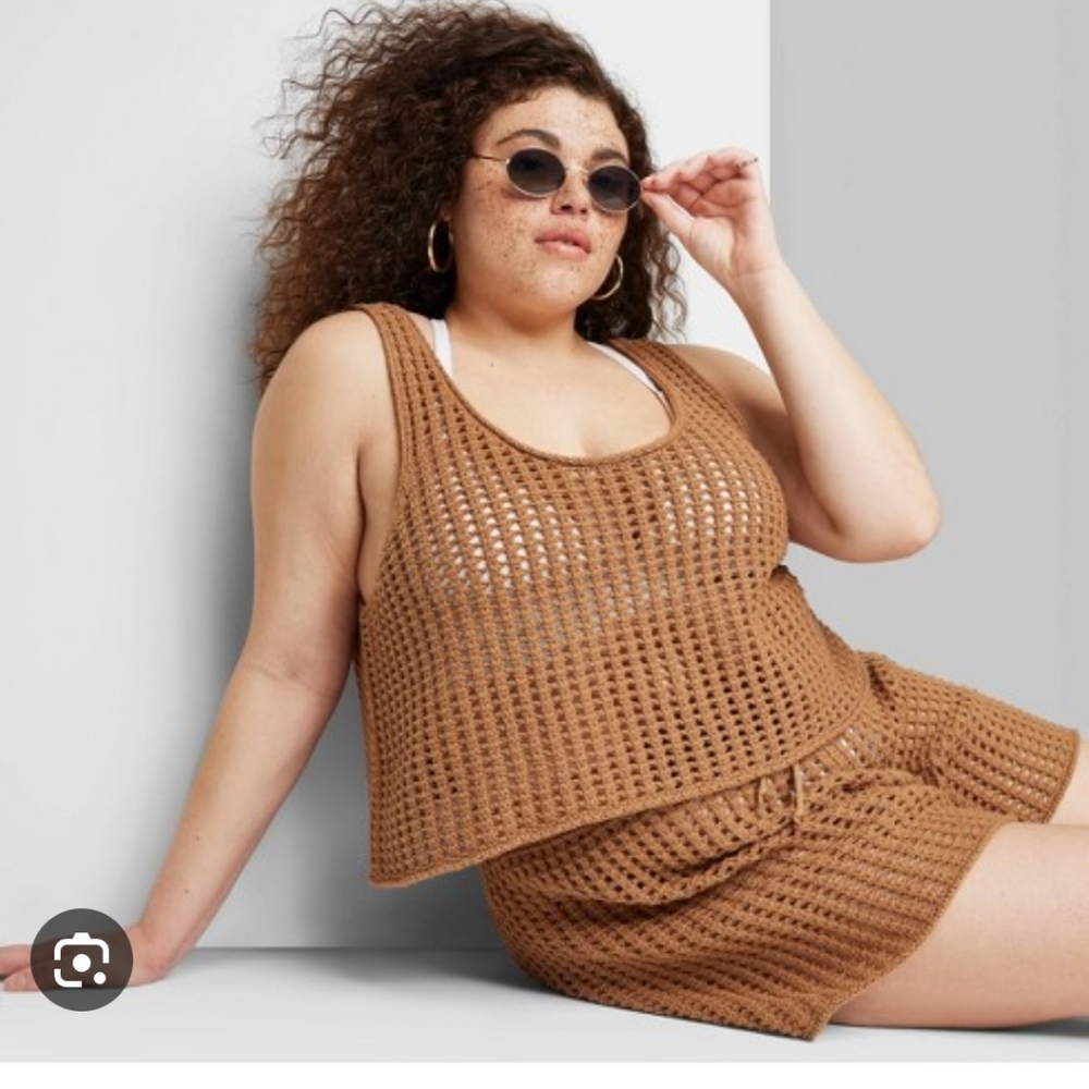 Wild fable cover up bottom XXL cognac